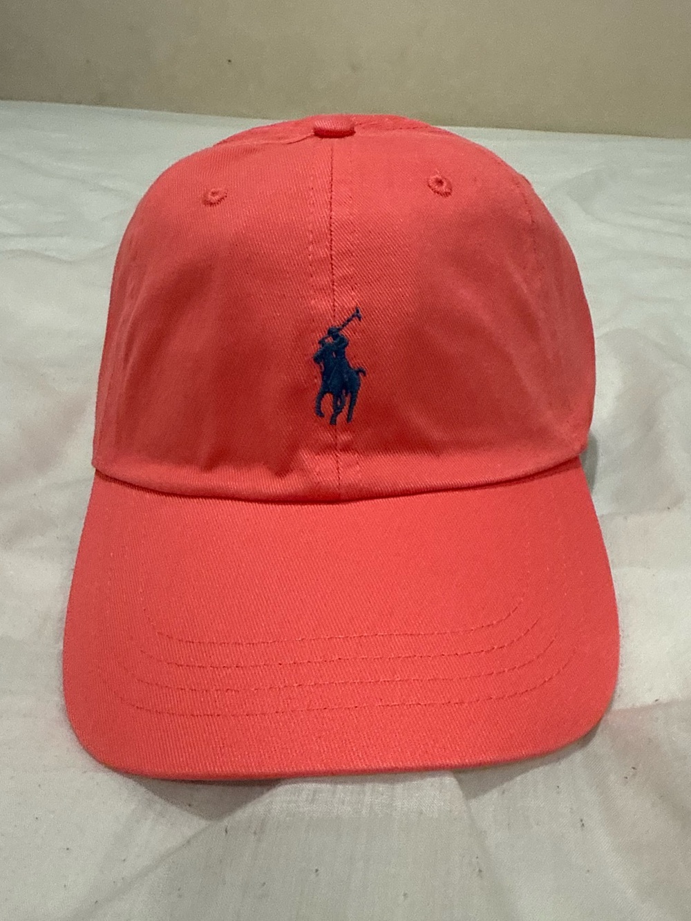 Ralph Lauren Coral Polo Pony Baseball Cap